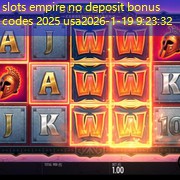slots empire no deposit bonus codes 2025 usa